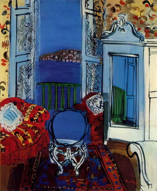 Raoul Dufy Canvas: The Joyful Modernist's Legacy in Art Prints - OPEN WINDOW 1928 by Raoul Dufy