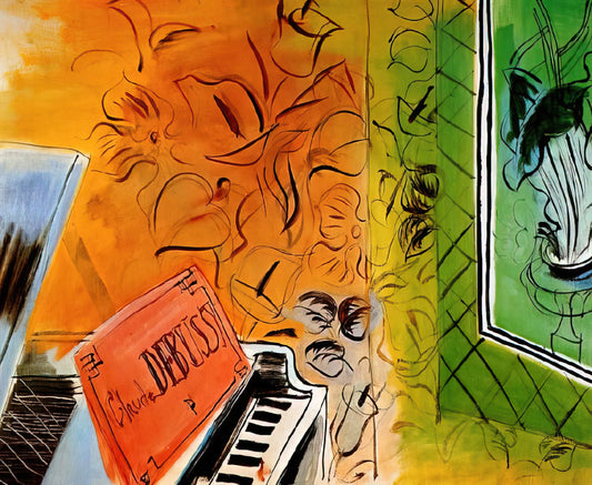 Raoul Dufy Ceramics: The Overlooked Masterpieces of a Modernist Visionary - HOMAGE TO CLAUDE DEBUSSY 1952 by Raoul Dufy