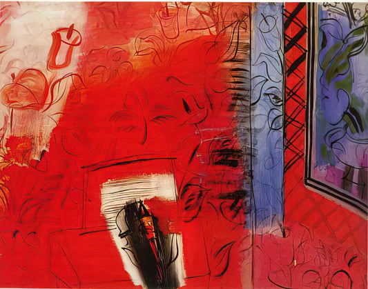 Raoul Dufy: The Joyful Colorist of Modern French Art - STILL LIFE WITH VIOLIN HOMMAGE TO BACH 1952 by Raoul Dufy