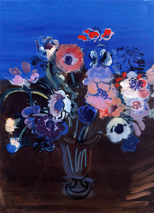 Raoul Dufy: The Master of Joyful Color and Modernist Elegance - ANEMONES by Raoul Dufy