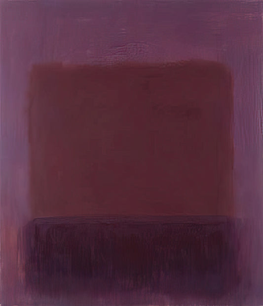 Red Blue Rothko: The Emotional Power of Color in Abstract Expressionism - Purple Brown - 1957 by Mark Rothko