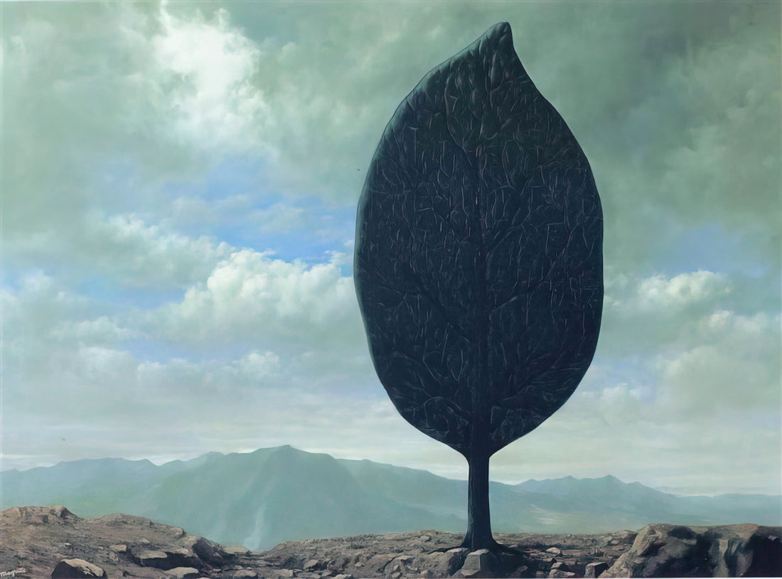 René Magritte The Lovers Print: Decoding Surrealism's Most Enigmatic Embrace - PLAIN OF AIR 1940 by Rene Magritte