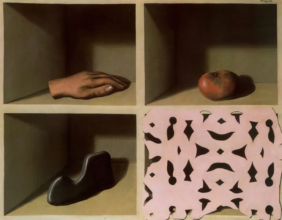 Rene Magritte The Lovers Print: Decoding Surrealism's Most Enigmatic Masterpiece - ONE NIGHT MUSEUM 1927 by Rene Magritte