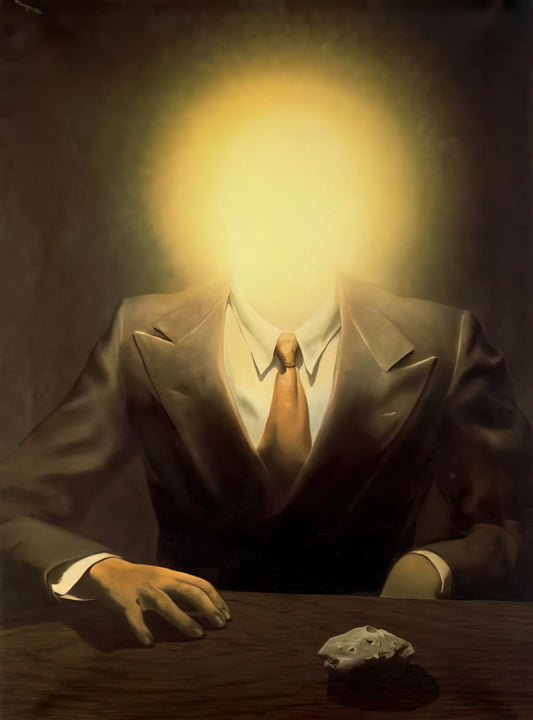 René Magritte Watercolor: The Surrealist's Lesser-Known Medium - THE PLEASURE PRINCIPLE PORTRAIT OF EDWARD JAMES 1937 by Rene Magritte