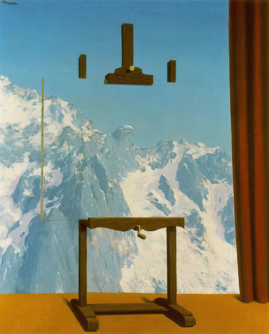 René Magritte and the Red Sun: Decoding Surrealist Symbolism in Modern Art Prints - CALL OF PEAKS 1943 by Rene Magritte