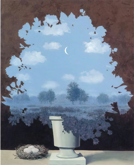 René Magritte's Dangerous Liaisons: Unraveling the Surrealist's Provocative Visual Paradoxes - THE LAND OF MIRACLES 1964 by Rene Magritte