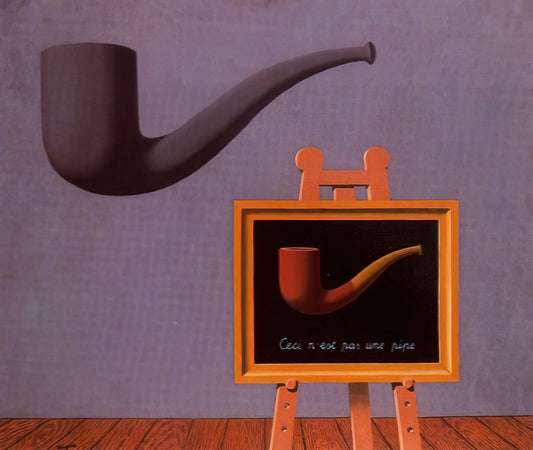 René Magritte's 'The Lovers' Poster: A Surrealist Icon of Concealed Desire - THE TWO MYSTERIES 1966 by Rene Magritte