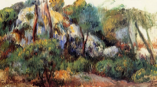 Renoir Art Galleries: A Curator's Guide to Experiencing the Master's Work - Purple Landscape by Pierre-Auguste Renoir