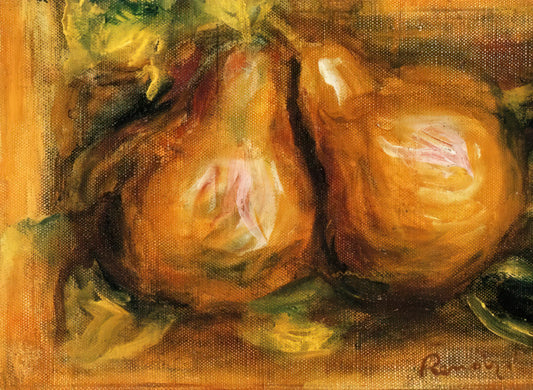 Renoir Artwork: A Celebration of Light, Life, and Joyful Impressionism - Pears by Pierre-Auguste Renoir