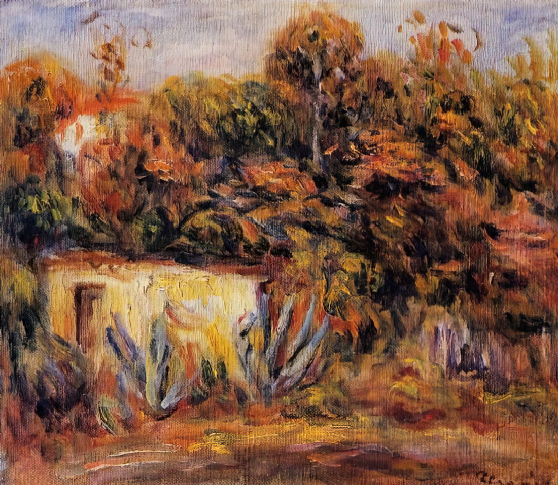 Renoir Collection: Curating the Luminous Legacy of Impressionism - Cabin with Aloe Plants by Pierre-Auguste Renoir
