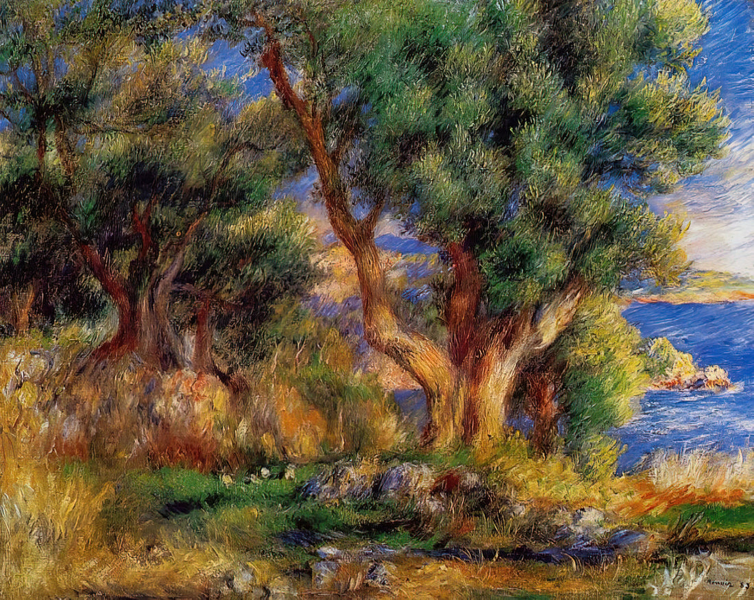 Renoir Prints Framed: A Curator's Guide to Displaying Impressionist Masterpieces - Landscape near Manton by Pierre-Auguste Renoir