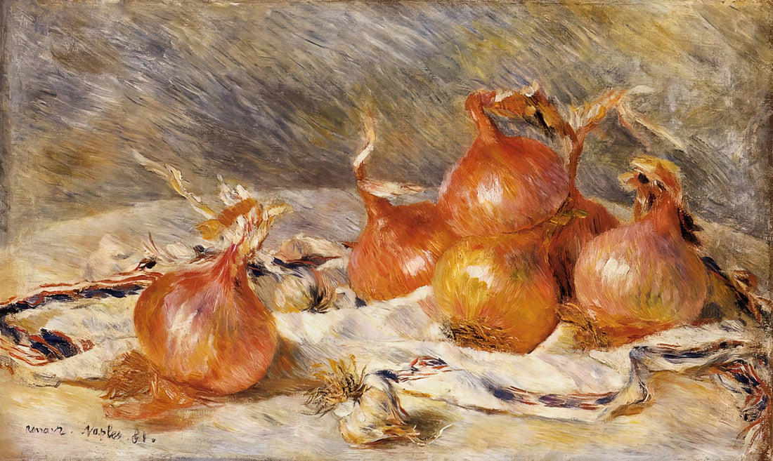 Renoir Work: A Celebration of Light, Life, and Impressionist Joy - Onions by Pierre-Auguste Renoir