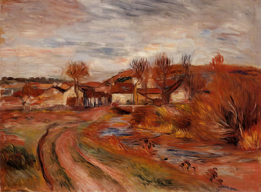 Renoir and Cézanne: A Study in Contrasts and Comradeship in Impressionism - Landscape in Normandy by Pierre-Auguste Renoir