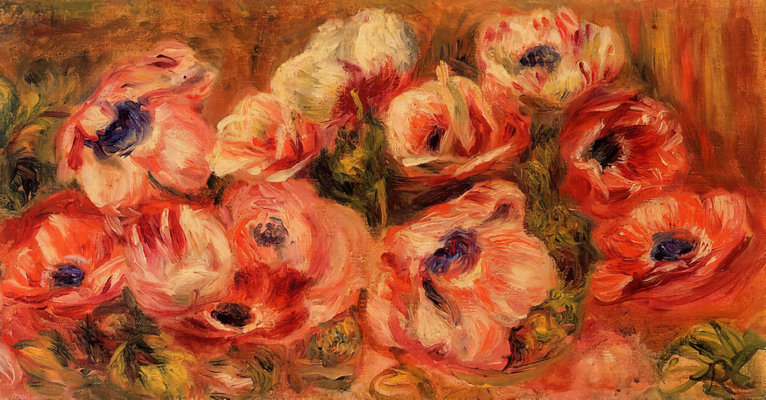 Renoir's Bal du Moulin de la Galette: A Masterpiece of Impressionist Joy - Anemones by Pierre-Auguste Renoir