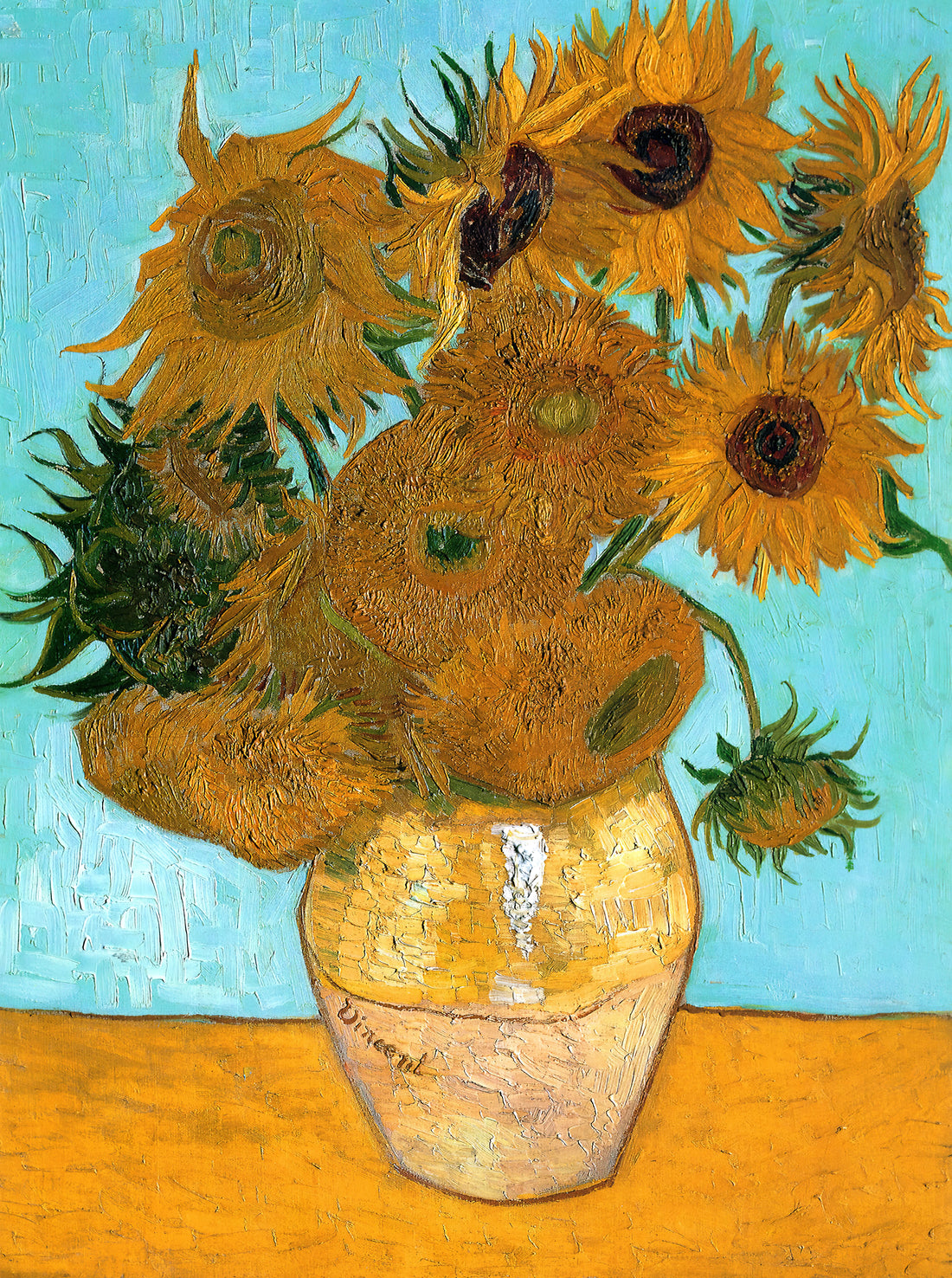 Reproduction of Starry Night: A Guide to Van Gogh's Masterpiece in Print - Still Life - Vase with Twelve Sunflowers by Vincent van Gogh
