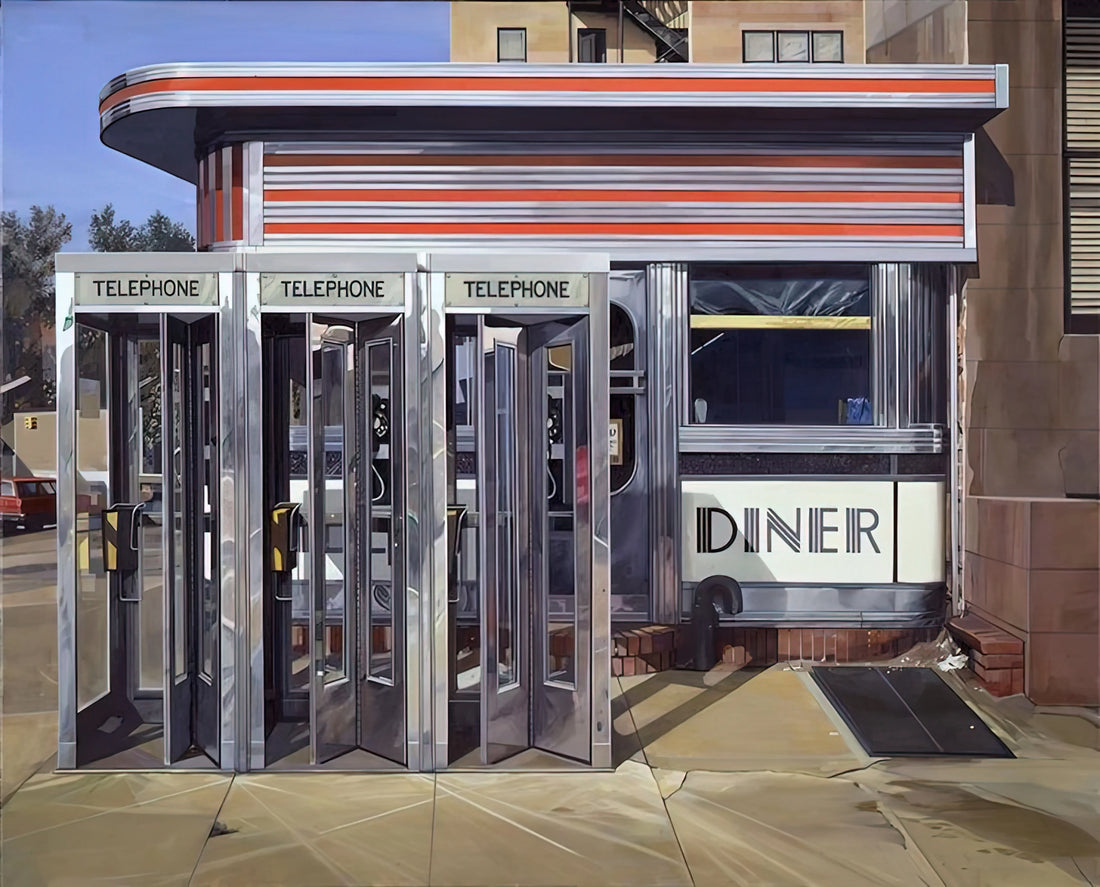 Richard Estes Posters for Sale: A Collector's Guide to Photorealist Mastery - DINER 1971 by Richard Estes