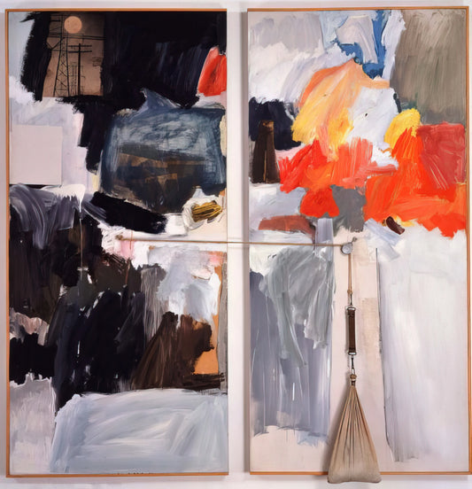 Robert Milton Ernest Rauschenberg: The Revolutionary Artist Who Redefined American Art - STUDIO PAINTING 1961 1 by Robert Rauschenberg