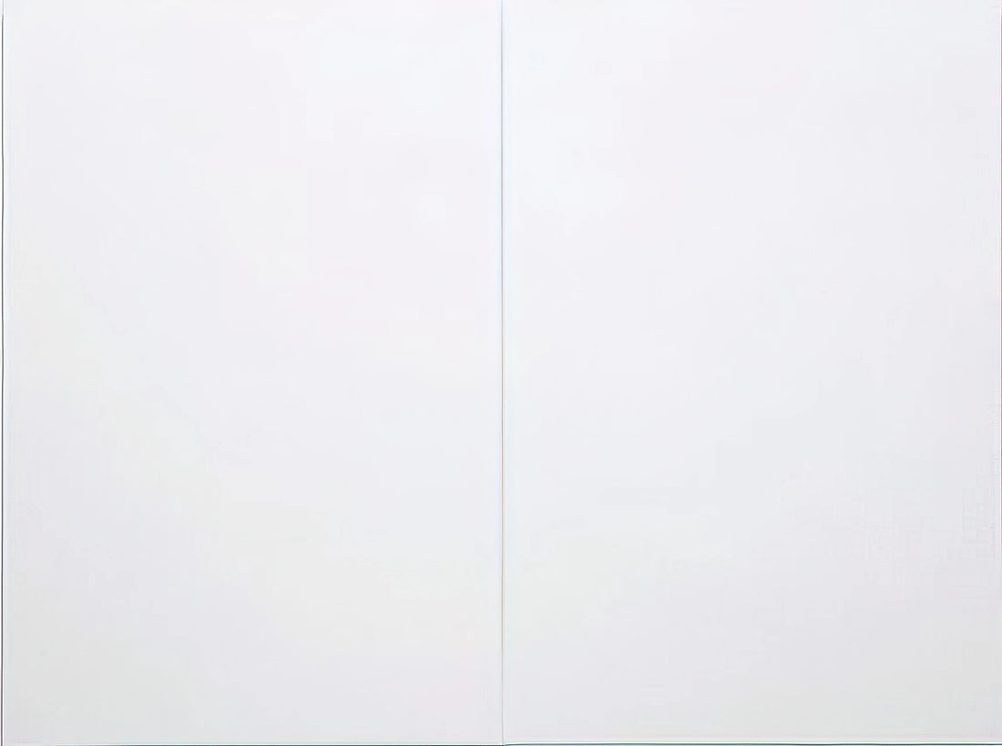 Robert Rauschenberg: The Revolutionary Artist Who Combined Everything - WHITE PAINTING TWO PANEL 1951 by Robert Rauschenberg