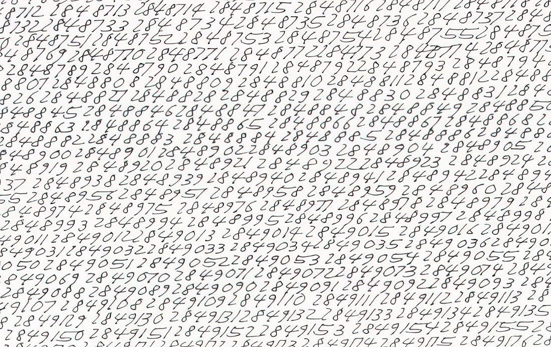 Roman Opalka Acrylic Print: The Conceptual Artist's Enduring Legacy in Modern Art Collections - 19651 - ∞, Detail - Conceptual Art by Roman Opalka