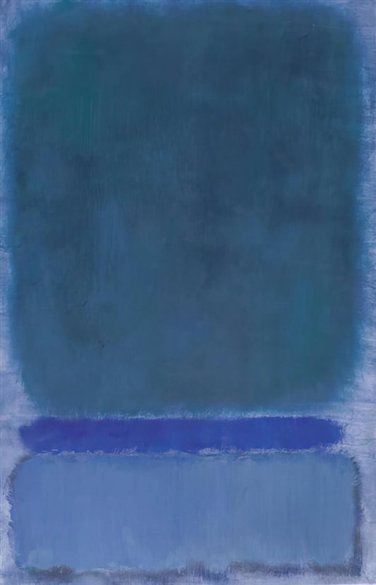 Rothko Canvas Prints for Sale: A Collector's Guide to Museum-Quality Reproductions - Untitled Green on Blue - 1968 by Mark Rothko
