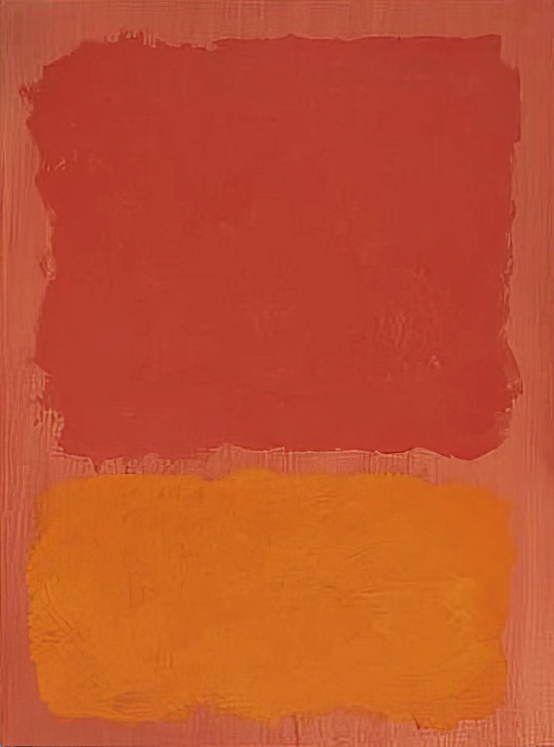 Rothko Guggenheim Poster: A Collector's Guide to the Iconic Exhibition Print - Untitled Red and Orange on Salmon - 1969 by Mark Rothko