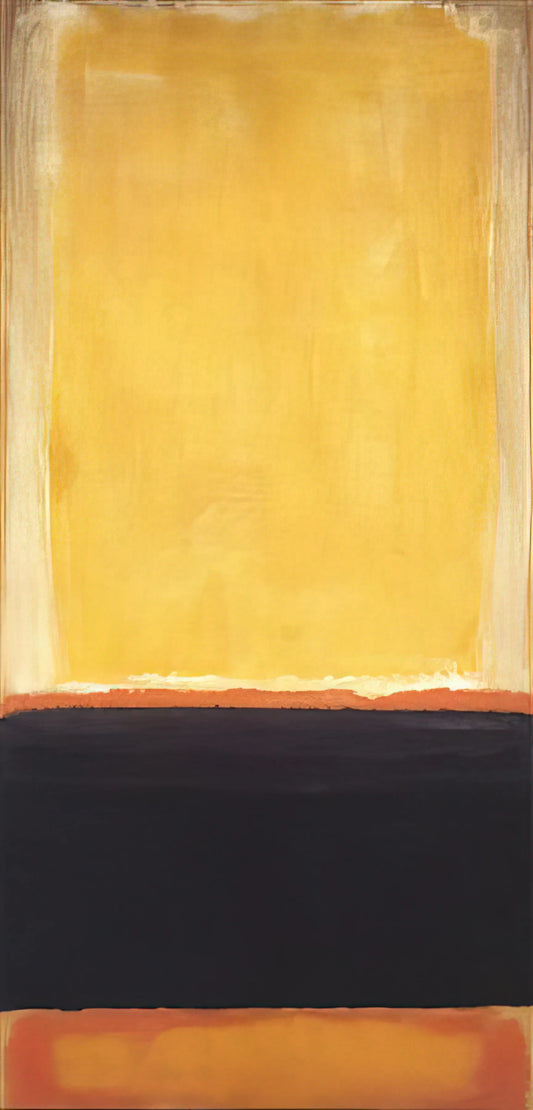 Rothko No. 10 (1950): A Deep Dive into the Artist's Signature Style and Legacy - Yellow, Charcoal, Brown - 1953 by Mark Rothko