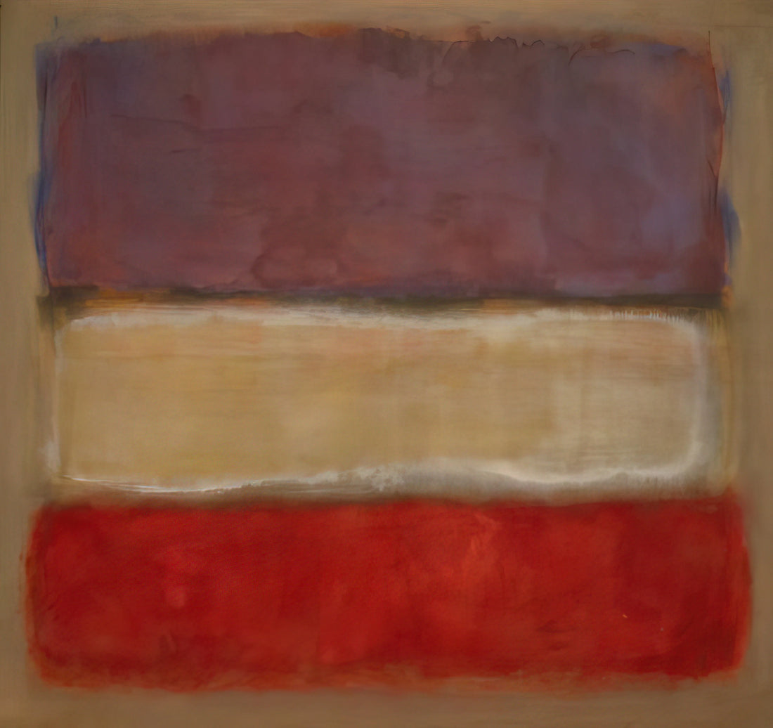 Rothko No. 10 (1958): A Deep Dive into the Artist's Pivotal Color Field Masterpiece - Untitled Purple, White, and Red - 1953 by Mark Rothko