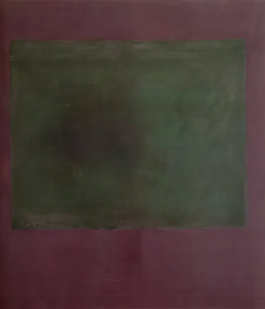 Rothko Red on Red: A Masterpiece of Color Field Painting - Untitled Green on Maroon - 1961 by Mark Rothko