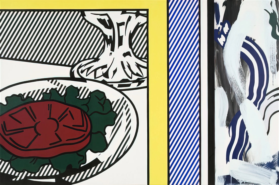 Roy Lichtenstein Artsy: The Pop Art Pioneer Who Redefined Modern Visual Culture - TOMATO AND ABSTRACTION 1982 by Roy Lichtenstein