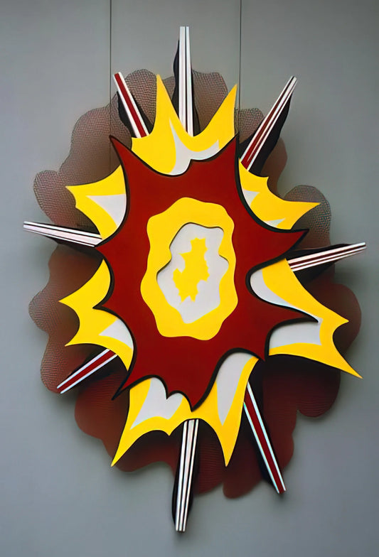 Roy Lichtenstein Pop Art Prints: The Definitive Guide to Collecting Comic-Inspired Masterpieces - EXPLOSION I 1965 by Roy Lichtenstein