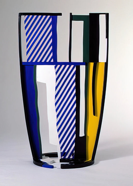 Roy Lichtenstein Sunrise Print: A Pop Art Icon Reimagined - GLASS IV 1977 by Roy Lichtenstein