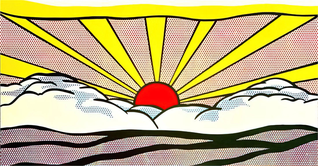 Roy Lichtenstein and Isabel Wilson: The Pop Art Partnership That Redefined Modernism - SUNRISE 1965 by Roy Lichtenstein