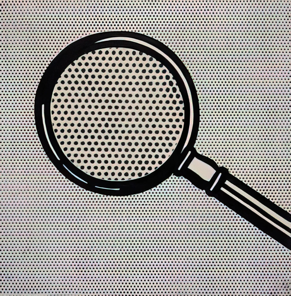 Roy Lichtenstein and Matisse: A Dialogue of Modernism and Pop Art - MAGNIFYING GLASS 1963 by Roy Lichtenstein