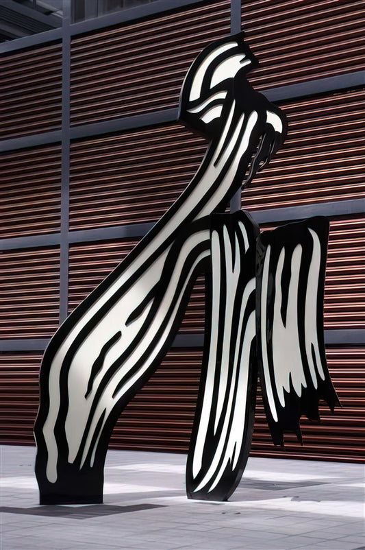 Roy Lichtenstein and Picasso: A Dialogue of Modernism Through Pop Art - BRUSHSTROKE 1996 by Roy Lichtenstein