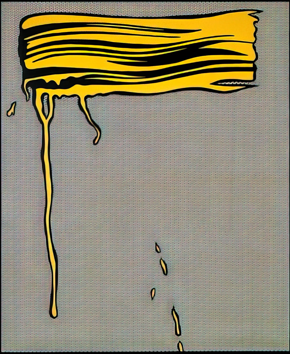 Roy Lichtenstein: The Master of Pop Art and His Enduring Legacy - YELLOW BRUSHSTROKE I 1965 by Roy Lichtenstein