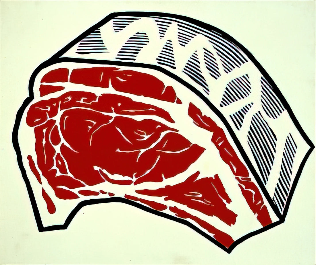 Roy Lichtenstein: The Pop Art Pioneer Who Transformed Comic Strips into Fine Art - STANDING RIB 1962 by Roy Lichtenstein