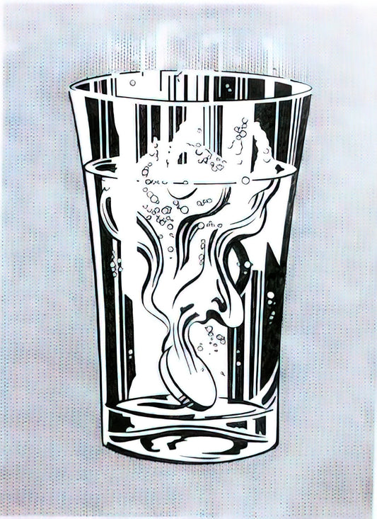 Roy Lichtenstein: The Pop Art Visionary Who Transformed Comic Strips into Fine Art - ALKA SELTZER 1966 by Roy Lichtenstein