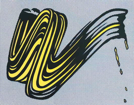 Roy Lichtenstein's In the Car (1963): A Pop Art Masterpiece of Modern Romance - BRUSHSTROKE 1965 0 by Roy Lichtenstein