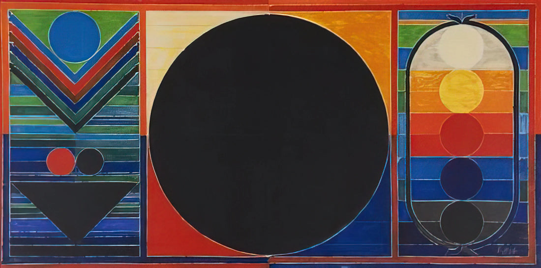 S. H. Raza Paintings: The Spiritual Geometry of Modern Indian Art - Composition Geometrique - 2007 by S. H. Raza