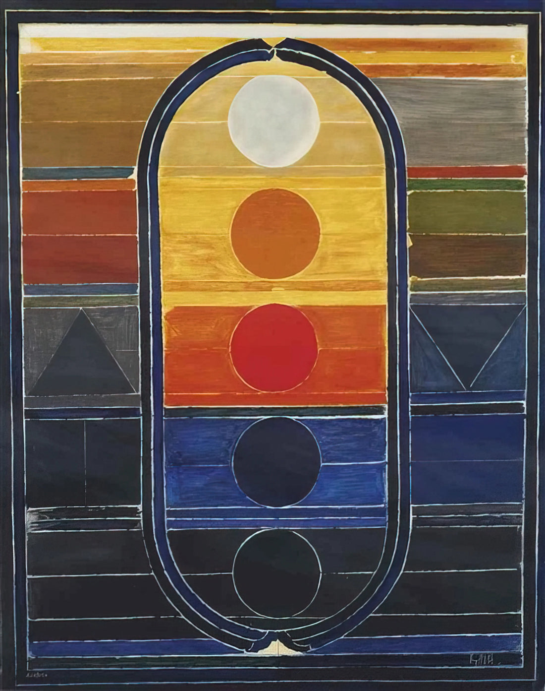 S.H. Raza: The Visionary Indian Modernist Who Painted the Cosmos - Composition - Abstract Art by S. H. Raza