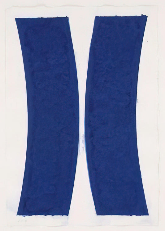 SFMOMA Ellsworth Kelly: A Master of Color, Form, and Minimalist Vision - Colored Paper Image V  Blue Curves  from Colored Paper Images by Ellsworth Kelly