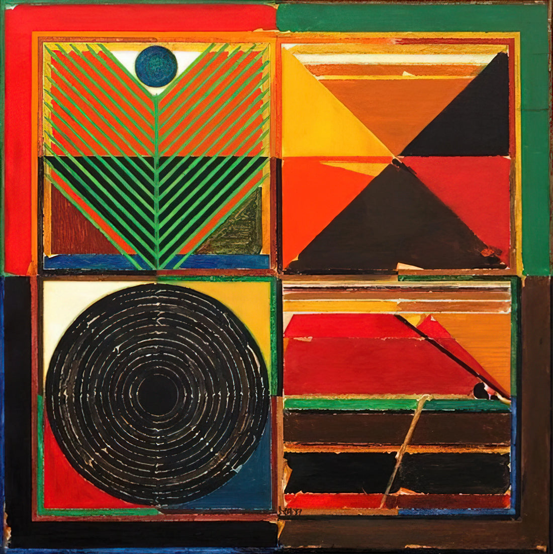 SH Raza Framed Canvas Print: A Collector's Guide to Modern Indian Art - Ankuran - 1987 by S. H. Raza