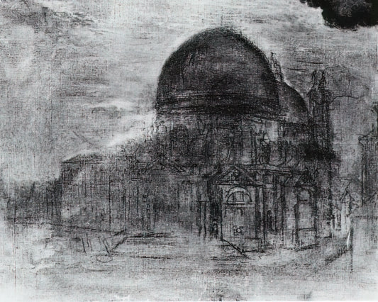 Salvador Dalí Paintings: A Journey into Surrealism's Dreamscapes - CATHEDRAL UNFINISHED by Salvador Dali