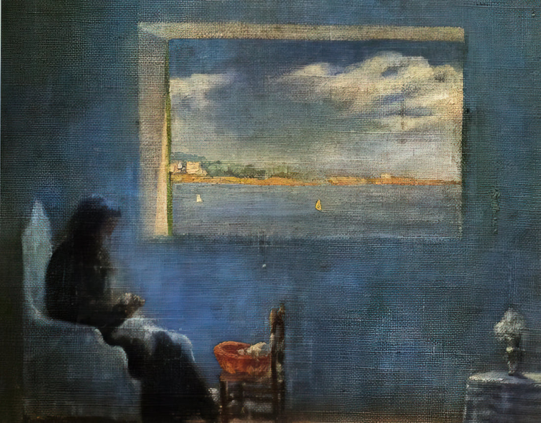 Salvador Dalí Poster: A Guide to the Surrealist Master's Iconic Art Prints - PORTRAIT OF GRANDMOTHER ANA SEWING by Salvador Dali