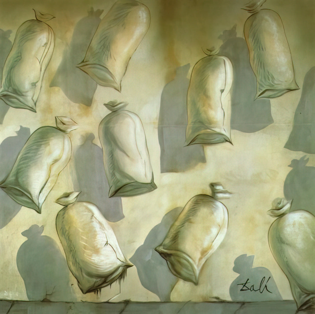 Salvador Dalí Zodiac Lithographs: A Surrealist's Celestial Vision - SET DESIGN FOR THE BALLET LOS SACOS DEL MOLINERO 2 by Salvador Dali