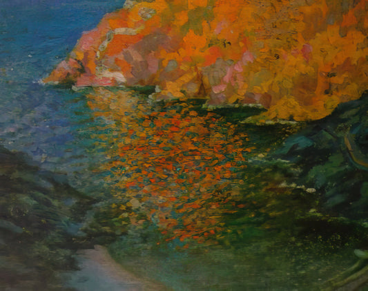 Salvador Dalí and Pink Floyd: A Surrealist Convergence in Art and Music - SMALL ROCKY BAY OF NANS CADAQUES 1921 by Salvador Dali