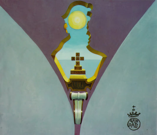 Salvador Dalí's Alice in Wonderland: A Surrealist Master's Visionary Interpretation - HOMAGE TO RAIMUNDUS LULLUS DESIGN FOR A CEILING PAINTING by Salvador Dali