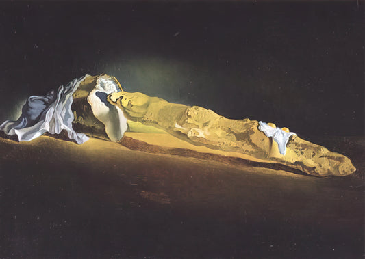 Salvador Dalí's Art: A Journey Through Surrealism, Symbolism, and Legacy - ORDINARY FRENCH LOAF WITH TWO FRIED EGGS by Salvador Dali