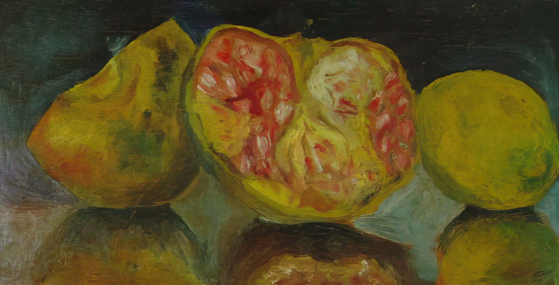 Salvador Dalí's Christopher Columbus: Decoding the Surrealist Master's Vision of Discovery - STILL LIFE POMEGRANATES by Salvador Dali
