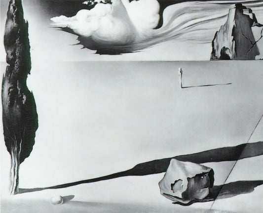 Salvador Dalí's Divine Comedy Prints: A Surrealist Masterpiece Reimagined - DESIGN FOR THE SET OF THE FILM SPELLBOUND by Salvador Dali